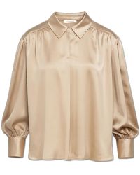 By Malene Birger - Overhemden ,Polyester Leonora Satin Blouse - Lyst