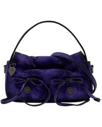 Acne Studios - Multipocket Micro Crossbody Suede Bleached - Lyst