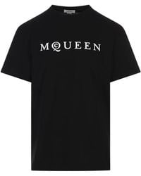 McQueen - Schwarz Baumwolle Standard Herrenbekleidung - Lyst