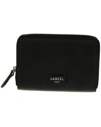 Lancel - Accessoires ,Zwart ,Leer Ninon Small Zip Around Wallet - Lyst