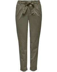 ONLY - Broeken ,Groen ,Polyester Onlrita-Evelyn Belt Loose Pant - Lyst