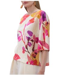 Lola Casademunt - Bluse Mit Blumenmuster Und Kragen - Lyst