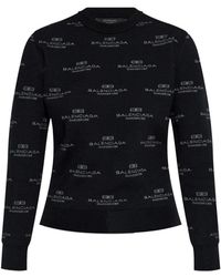 Balenciaga - Round-Neck Knitwear - Lyst