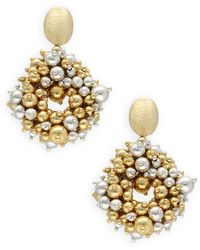 LOTT.gioielli - Irregular Stones Drop Earrings - Lyst