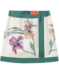 La DoubleJ - Rokken ,Veelkleurig ,Mini Foulard Rok - Lyst