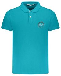 Trussardi - Hellblaues Baumwoll-Poloshirt - Lyst