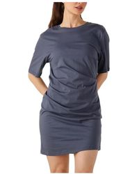 Modström - Kleedjes ,Blauw ,Denim Chique Brazilmd Jurk Voor Zomer - Lyst