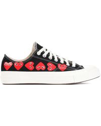COMME DES GARÇONS PLAY - Sneakers basse con stampa cuore - Lyst
