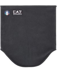 EA7 - Accessoires ,Grijs ,Visibility Sjaal Met Oversized Logo - Lyst