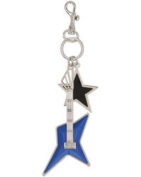 Versace - Metalen Sleutelhanger Met Leren Details - Lyst