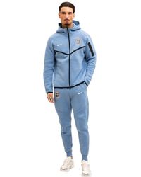 Nike - Fitness ,Blauw ,Katoen Engeland Tech Fleece Trainingspak 2026-2028 - Lyst