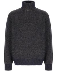 Paul & Shark - Truien & Vesten ,Blauw ,Wol Turtleneck Trui Van Wol En Kasjmier - Lyst