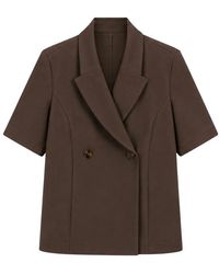 Opal Studio - Sassi Blazer Korte Mouw - Lyst