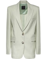 Pinko - Jassen ,Grijs ,Leer Faith Blazer - Lyst