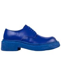 Camper - Chunky Sole Brogue Schuhe Blau - Lyst