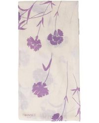 Twinset - Accessoires ,Veelkleurig ,Wol Modalen En Wollen Sjaal - Lyst