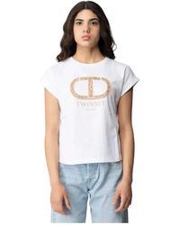 Twin Set - Tops > t-shirts - Lyst