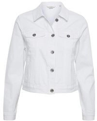 Cream - Light Jackets - Lyst