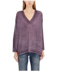 Avant Toi - Kaschmir und seide v-ausschnitt pullover - Lyst