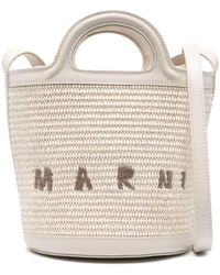 Marni - Tropicalia eimer tasche in weiß - Lyst