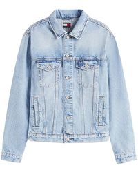 Tommy Hilfiger - Jassen ,Blauw ,Katoen Ryan Rglr Trckr Rwb Jacket - Lyst