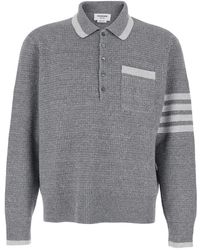 Thom Browne - Polo Met 4-Bar Detail - Lyst