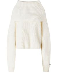 Pinko - Weißer gestrickter casual pullover - Lyst