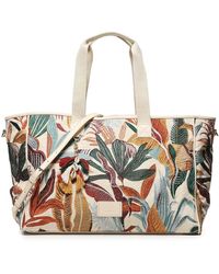 V73 - Blumenmuster Multicolour Tasche Mit Reißverschluss - Lyst