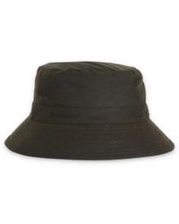 Barbour - Accessoires ,Groen ,Katoen Waxed Bucket Hat - Lyst