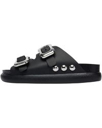 Scholl - Schoenen ,Zwart ,Leer Flora 2 Straps Chunky - Lyst