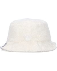 KTZ - Accessoires ,Wit ,Polyester Sherpa Bucket Licht Crème Hoed - Lyst