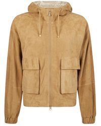 Eleventy - Leather Jackets - Lyst