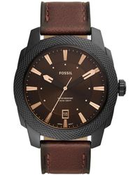 Fossil - Machine Three-Hand Date - Lyst