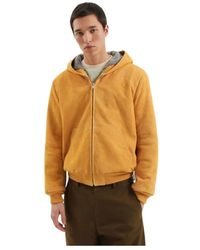 1989 STUDIO - Hoodies & Sweatvesten ,Geel ,Gele Leren Korte Jas - Lyst