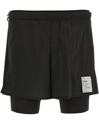 Satisfy - Korte Broeken ,Zwart ,Nylon Tech Silk 8" Shorts - Lyst