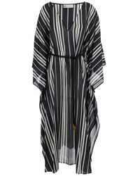 Tory Burch - Gestreepte Tuniek Met Ceintuur - Lyst