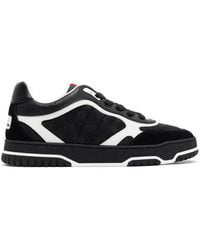 Gucci - Schwarze Seiden- & Nylon-Sneakers - Lyst