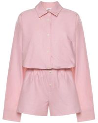 ANDAMANE - Jumpsuits & Playsuits ,Roze ,Katoen Georgiana Set Outfit - Lyst