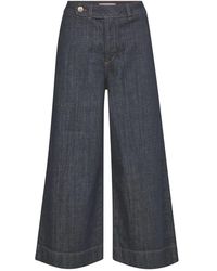 Mos Mosh - Jeans ,Blauw ,Wide Jeans - Lyst