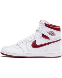 Nike - Fitness ,Wit ,Leer 1 Retro High '85 Og Metallic Burgundy - Lyst