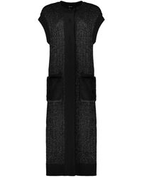 Herno - Lange Ärmellose Strickjacke - Lyst