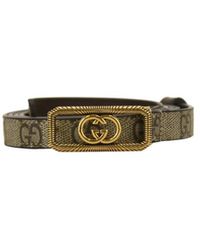 Gucci - Accessoires ,Veelkleurig ,Leer Gg Marmont Riem - Lyst