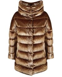 Herno Glitter Effect Jacket - Bruin