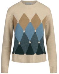 Ballantyne - Argyle Rundhals-Pullover - Lyst