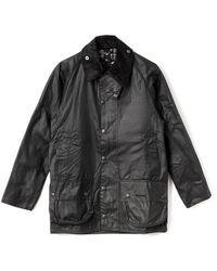 Barbour - Jassen ,Zwart ,Katoen Klassieke Beaufort Gewaxte Jas Zwart - Lyst
