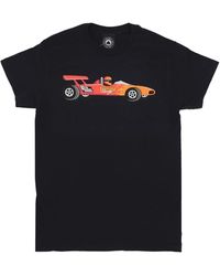 Thrasher - Tops ,Zwart ,Katoen Racecar Print T-Shirt Met Korte Mouwen - Lyst