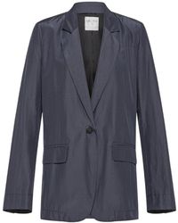 forte_forte - Jassen ,Blauw ,Wol Chic Ombra Jas - Lyst