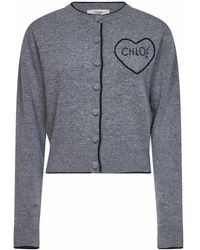 Chloé - Logo Wol En Kasjmier Vest - Lyst
