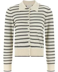 A.P.C. - Truien & Vesten ,Veelkleurig ,Katoen Gestreept Katoenen Vest - Lyst