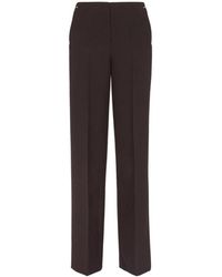 Fendi - Broeken ,Paars ,Wol Paarse Wollen Broek, Gemaakt - Lyst